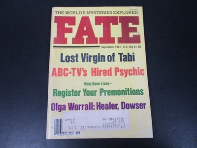 FATE Magazine September 1981 Vol 34 No 9 Lost Virgin of Tabi TV Hired Psychic - Image 1 of 3