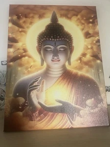 Buddha Art Canvas Buddha Wall Art For Living Room 30 X 40 Wall Painting - Picture 1 of 8