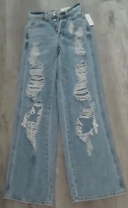 ¡NUEVO CON ETIQUETAS! JEANS HOLGADOS PACSUN AÑOS 90 MUJER 23 KIA LAVADO RASGAR/DESHILACHAR ¡ENVÍO GRATUITO! - Imagen 1 de 6