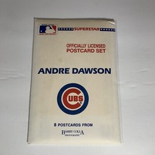 1989 Andre Dawson, Chicago Cubs Superstar Color Baseball Postcard Set (8) MLB