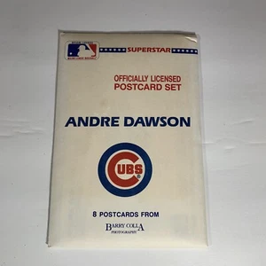 1989 Andre Dawson, Chicago Cubs Superstar Color Baseball Postcard Set (8) MLB - Picture 1 of 3