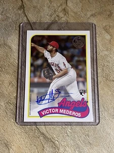 2024 Topps Series One Victor Mederos Rookie Auto - 35th Anniversary 1989 Style - Picture 1 of 3