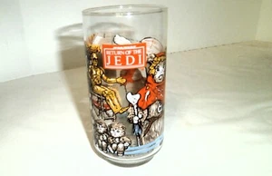 Vintage 1983 Star Wars Return Of Jedi Burger King Glas Ewok Village & C3PO - Bild 1 von 4
