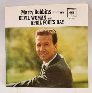 Marty Robbins DEVIL WOMAN (ROCKABILLY 45/PS) #42486 PLAYS VG++ - Picture 1 of 6