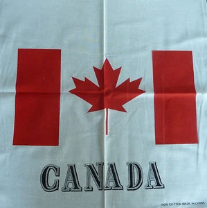 1x BANDANA-100% Algodón 'BANDANA (55cm x 55cm) BANDERA CANADÁ - Imagen 1 de 6