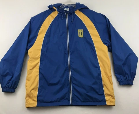 Knights Apparel Tulsa Golden Hurricanes NCAA Mens Hooded Jacket Size L Blue Gold Cover