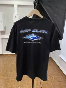 πΊπΈ Vintage 90s Rip Curl Australia Surf T-Shirt Rare Retro Y2K size XL black - Picture 1 of 8