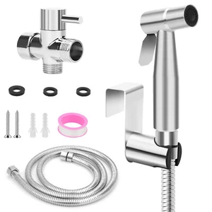 Handheld Toilet Bidet Sprayer for Toilet Adjustable Water Pressure Control - Picture 1 of 6
