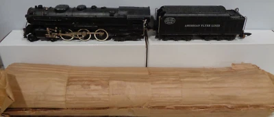VINTAGE AMERICAN FLYER #322 S GAUGE 4-6-4 STEAM LOCO + TENDER W/ORIGINAL WRAP - Image 1 of 4