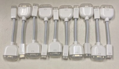 Lor Of 10 Genuine Apple Mini VGA to VGA video adapter 603-0607 - Image 1 of 4