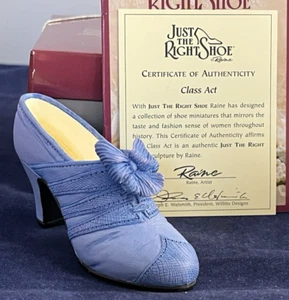 Zapato Just the Right ~ Class Act ~ 1999 ~ Nuevo en caja ~ 25042 ~ Como nuevo ~ Certificado de autenticidad - Imagen 1 de 10