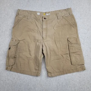 Carhartt Tappen Force Relaxed Fit Rip Stop Work Khaki Cargo Shorts Sz 40 (40x8) - Picture 1 of 9