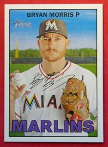 2016 Topps Heritage Bryan Morris #85 (Marlins) NM+ - Picture 1 of 1