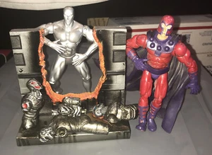 TOYBIZ MARVEL LEGENDS ACTION FIGURE LOT SILVER SURFER MAGNETO ULTRON BASE - Picture 1 of 12