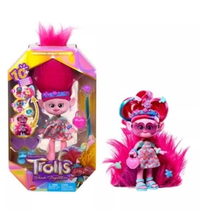 Muñeca de moda DreamWorks Trolls Band Together Hairsational Reveals Queen Poppy - Imagen 1 de 4