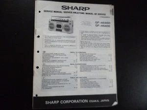 Esquema manual de servicio original Sharp GF-4646H - Imagen 1 de 1