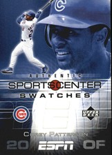 2005 Upper Deck ESPN Sports Center Swatches Card #CP Corey Patterson Jsy