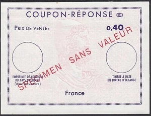France 1965- International Coupon Overprint Specimen. Scarce......(EB) MV-13553 - Picture 1 of 2