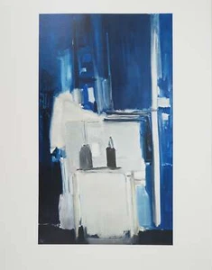 Nicolas DE STAEL: Werkstattecke, blauer Hintergrund, Tiefdruck signiert - Bild 1 von 5