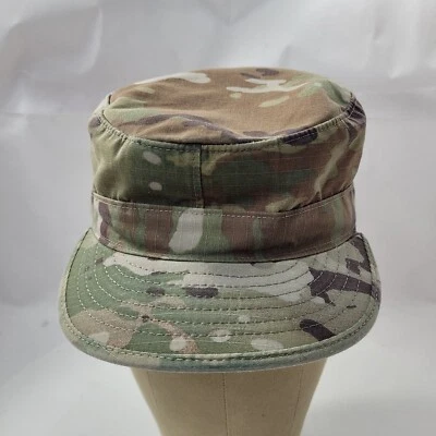 Boné camuflado militar exército dos EUA patrulha ripstop com bolso interno multicolorido tamanho 61/4 - Imagem 1 de 4