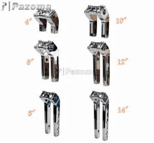 Elevador de manillar de 4" 6" 8" 10" 12" 14" de alto retroceso para Harley Softail '18-Up - Imagen 1 de 18