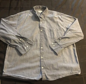 Camisa vaquera Peter Millar Chambray para hombre 2XL abotonada relajada suelta - Imagen 1 de 5