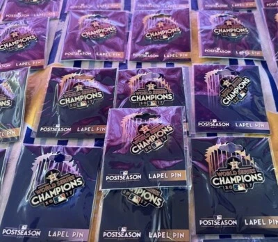 10 New 2017 World Series Champions Houston Astros Pins Commemorative Collector - Image 1 of 4