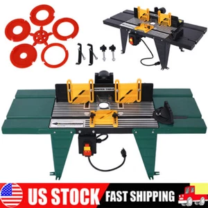 Electric Benchtop Router Table Wood Working Craftsman Tool Aluminium 6-inch Base - Picture 1 of 29