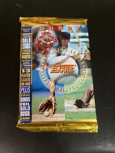 (1) 1994 Score MLB Baseball Series 1 Pack (13 Cards + Gold Rush Card) - Picture 1 of 1