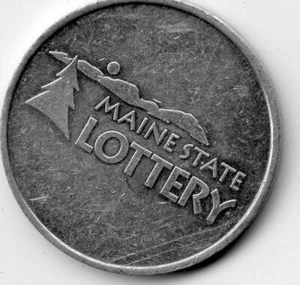 Token de lotería: aluminio de la lotería del estado de Maine - Imagen 1 de 2