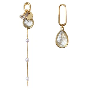 Delicate Eardrop Dangling Earrings for Women Miss Fashion Irregular - Picture 1 of 12