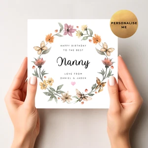 Personalised Birthday Card For Mum - Mummy - Nan - Gran - Grandma - Aunty - Picture 1 of 3