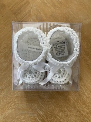 Элегантный Baby белый вязаный ботинок 0-6 месяцев новый с Ярлыками - Изображение 1 из 4