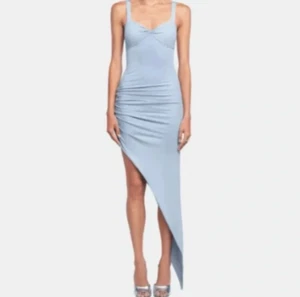 OW Alexis Midi Dress in Ash Blue Small - Picture 1 of 8