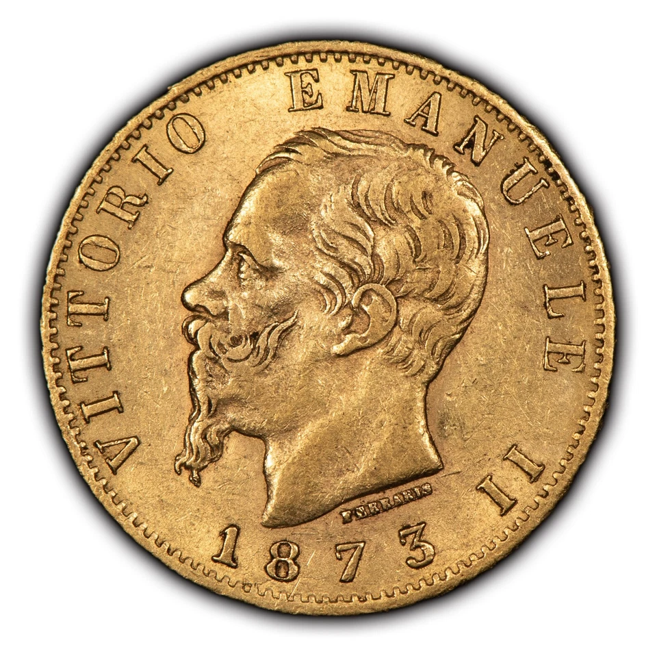 Moneda de oro de 20 liras 1873M BN Italia - 0,1867 AGW - SKU-G2378 Foto 1 de 4