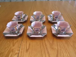 Juego de té Haas & Czjzek dorado Art Deco Bratislava Demitasse Checoslovaquia 6 CONJUNTOS - Imagen 1 de 24