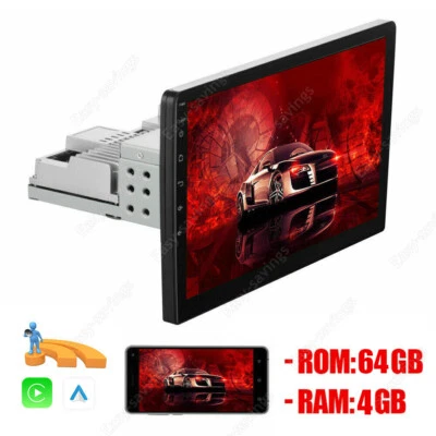 4+64G Single 1Din Android 13 Car Stereo MP5 Player Bluetooth Radio GPS Navi Wifi - Image 1 of 4