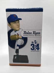 NOLAN RYAN NEW YORK METS BOBBLEHEAD SERIES Nolan Ryan Foundation MLB Express Hof - Picture 1 of 6