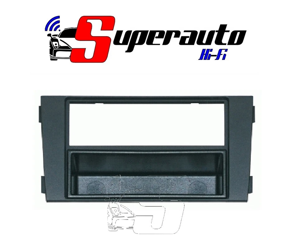 PHONOCAR 3/301 03301 Mascherina adattatore autoradio AUDI A6 02>06 2ISO ISO NERO - Immagine 1 di 1