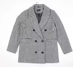 Marks & Spencer Womens Grey Pea Coat Size 10 - Picture 1 of 10