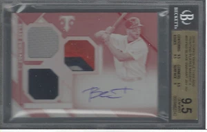 BLAKE SWIHART 2016 TOPPS TRIPLE THREADS WHITE WHALE AU RELIC 1/1 BGS 9.5/AU 10 - Picture 1 of 1