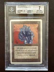 Gauntlet of Might Unlimited BGS 8.5/9/7/7 NEAR MINT Beauty MTG (RG) 4RCards - Picture 1 of 4