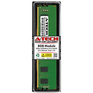 8GB DDR4 3200 ECC RDIMM Micron MTA9ASF1G72PZ-3G2R1 Equivalent Server Memory RAM - Picture 1 of 7