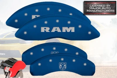 Ram 1500 2019-2021 delanteras traseras azules MGP cubiertas de pinza de disco de freno Ramhead Alter  Foto 1 de 4