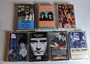 Job Group Lot Seven Tape Cassette Albums Info Below - Picture 1 of 5