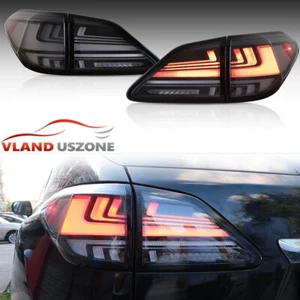 VLAND SMOKE LED Tail Lights w/Animation DRL for 2010-2015 Lexus RX 350 F 450 H - Picture 1 of 15
