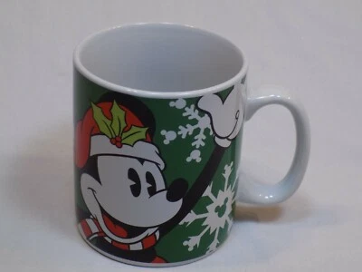 Mickey Mouse Walt Disney Big Large Green Coffee Cup Mug Ceramic Christmas Jumbo - Image 1 of 4