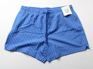 Abercrombie & Fitch Herren Pull On Seersucker Badehose EJ3 Cobalt Stripe Large  - Bild 1 von 3