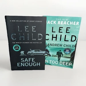 Lee Child - Safe Enough & In Too Deep - Paper Back Books X2. - Bild 1 von 10