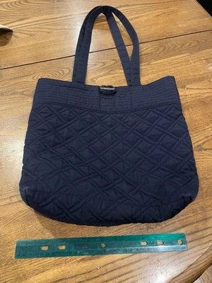 Bolso de Hombro Vera Bradley Azul Marino Acolchado con Cierre de Palanca Foto 1 de 2